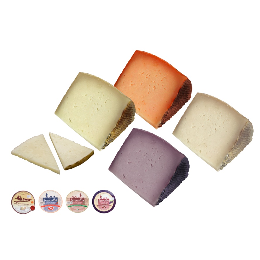  pack 4 cuñas queso buenalba y artequeso gourmet 